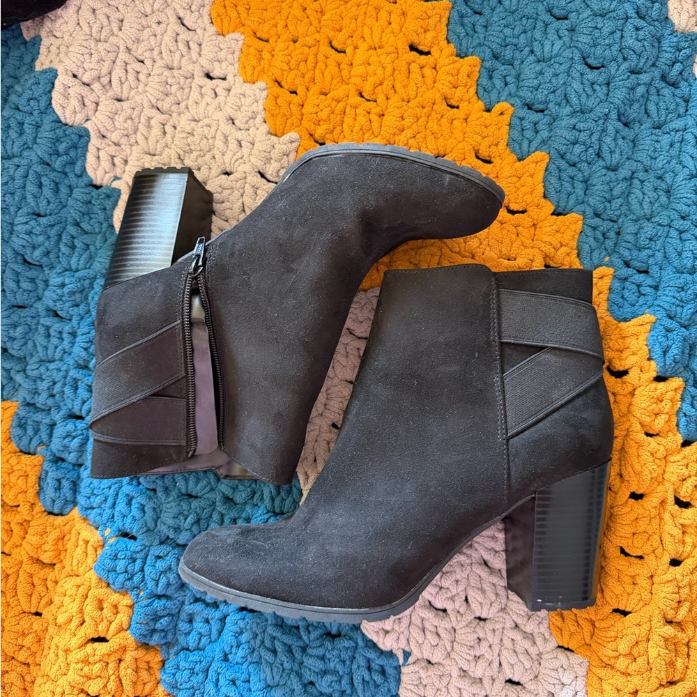 a new day Black Ankle Booties